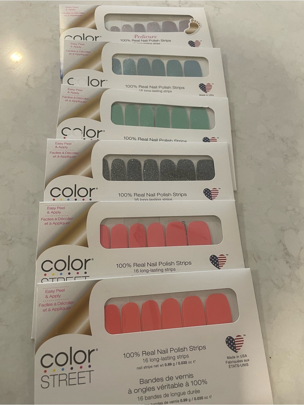 Color Street Nail Polish Strip Bundle- 6 sets!